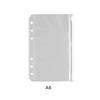 Transparent A5/A6/A7 Loose Leaf Page Pocket for Bill Bank Credit Cards Storage Notebook Decor Stickers Memo Pad Pocket