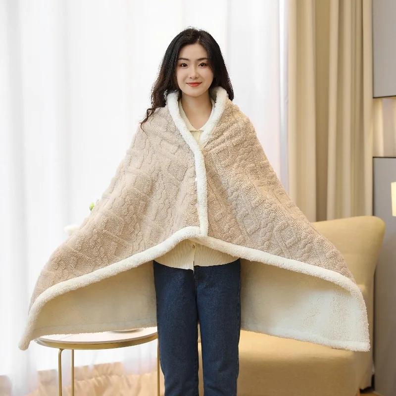 Nordic Style Tafuru Shawl Winter Blanket Office Lunch Wool Knee Blanket Home Sofa Air Conditioning Multifunction Field Camping