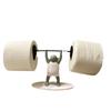 Kreative Gewichtheben Figur Badezimmer Tissue Toilettenpapierhalter 3D-Druck Gewichtheben Ständer Tissue-Ablage Neue Heimdeko