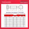 KaiYing 12.9 Grade High-Strength Black Full-Thread Hex Bolts