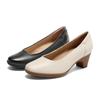 SENDA Women's Soft Block Heel Pumps 4UP01AQ5