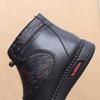 Women Winter Platform Ankle Snow Boots Warm Faux Fur Lined Side Zipper Anti Slip Comfortable PU Leather Short Booties for Women