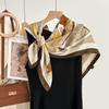Women S Light Luxury Warm Chain Printed Imitation Cashmere Square Neck Scarf