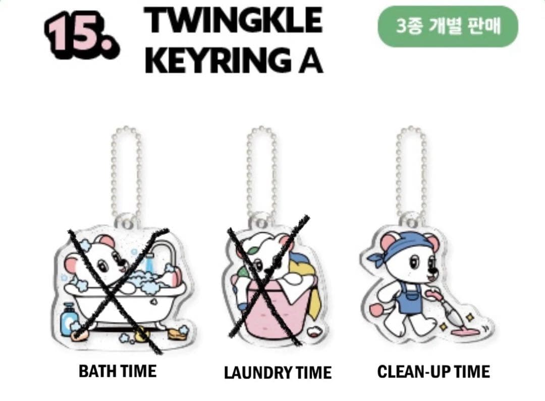 [USED] 2025 Pop-up Wook Dong Keyring Clean-up Lee Dong Wook