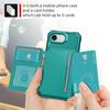 Custodia Portafoglio con Slot Porta Carte e Supporto Magnetico per Auto per IPhone 16E 16 15 Plus 14 13 12 Pro Max XS XR Cover in Pelle