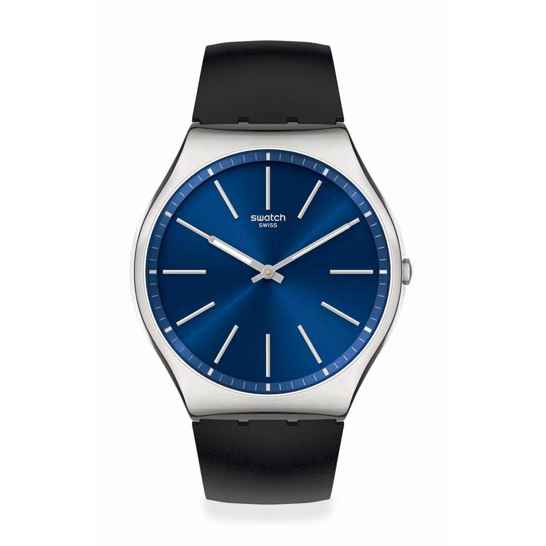 

Часы FORMAL BLUE 42 Skin Irony SS07S125 Black [Swatch] синий