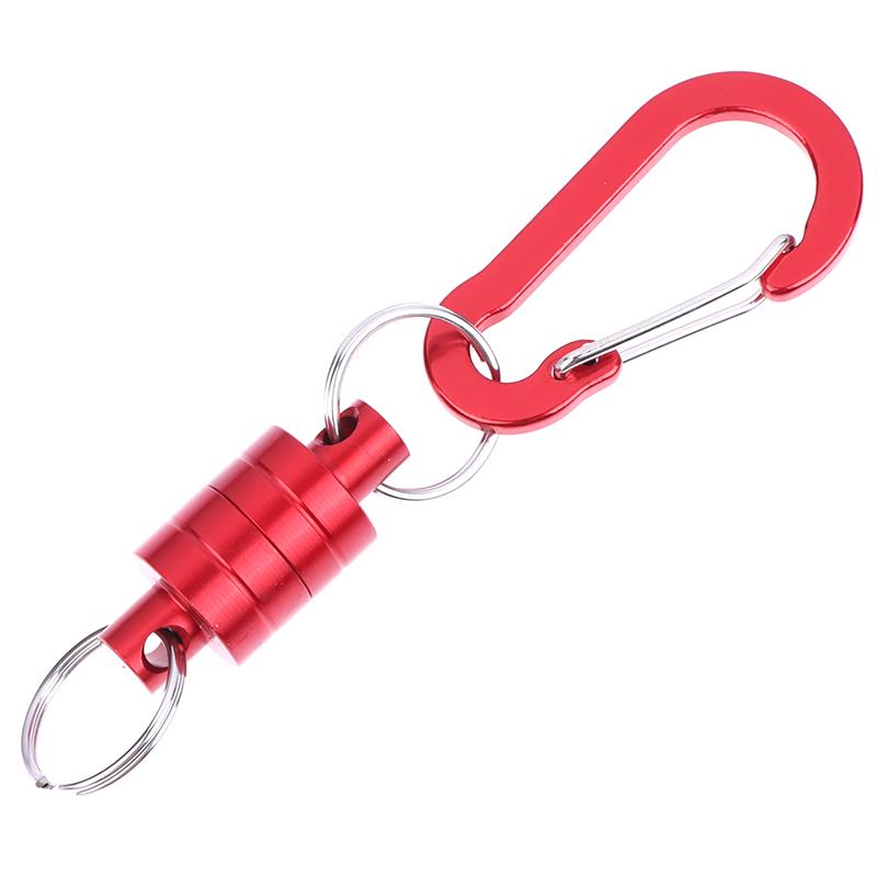 Fishing Hanging Buckle Magnetic Buckle With Keychain Carabiner Anti-Falling Fast Hanging Buckle Metal Strong Magnetic Buckle