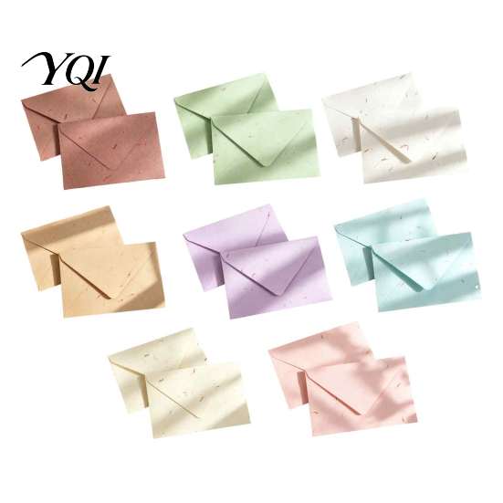 Elegant Envelopes for Holiday Wishes 10PCS Petal Art Envelopes, Real Floral Texture Design, Thick Paper Western Style Textured Craft Projects