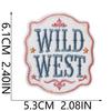 Vintage Western Denim Embroidery Cloth Sticker Ironing Tooling Jacket Luggage Hat Riding Boots Cactus Embroidery Stamp Boy
