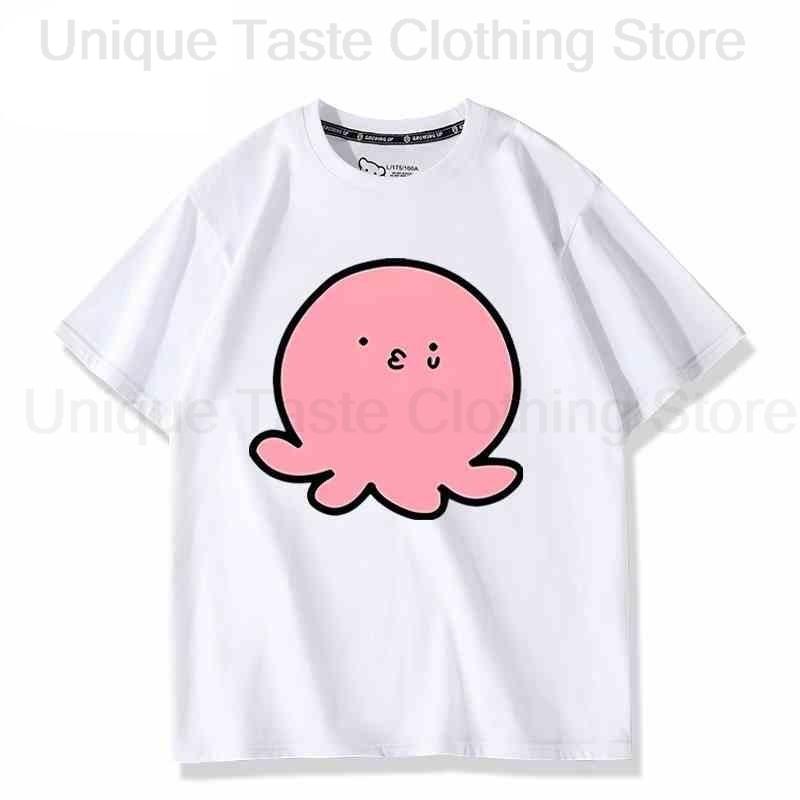 Takopis Original Sin T Shirt Fashion Cartoon Cute Tako B Print Tshirt Unisex Women High Quality Loose Cotton Short Sleeve Tee Tops