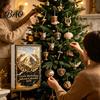 Vintage Style Hanging Charms Greek Myth Advent Calendar, 24Pcs Acrylic 2D Ornament Set with Christmas Decorative Collectibles Gold Tone, Tree