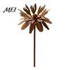 Vintage Style Garden Flagpole Rusty Outdoor Daisy Flower Metal Yard Stake, Rusted Iron Art Rust-red Patio Decoration Decoration, Weather-Resistant