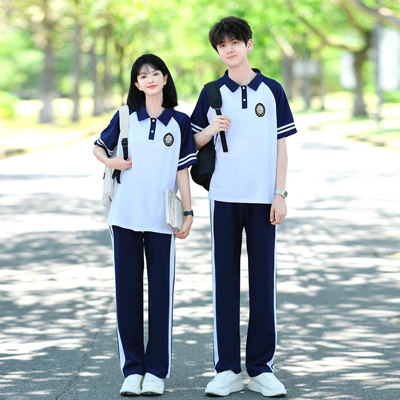 Academy-Style Junior High School Autumn Sportswear Set – Three-Piece Casual Uniform