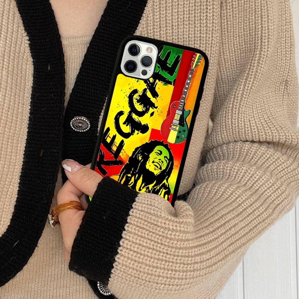 Singer B-Bob M-Marleys Phone Case For IPhone 16 Pro Max 15 14 Plus 14 13 12 11 17 PC+TPU Cases Back Cover