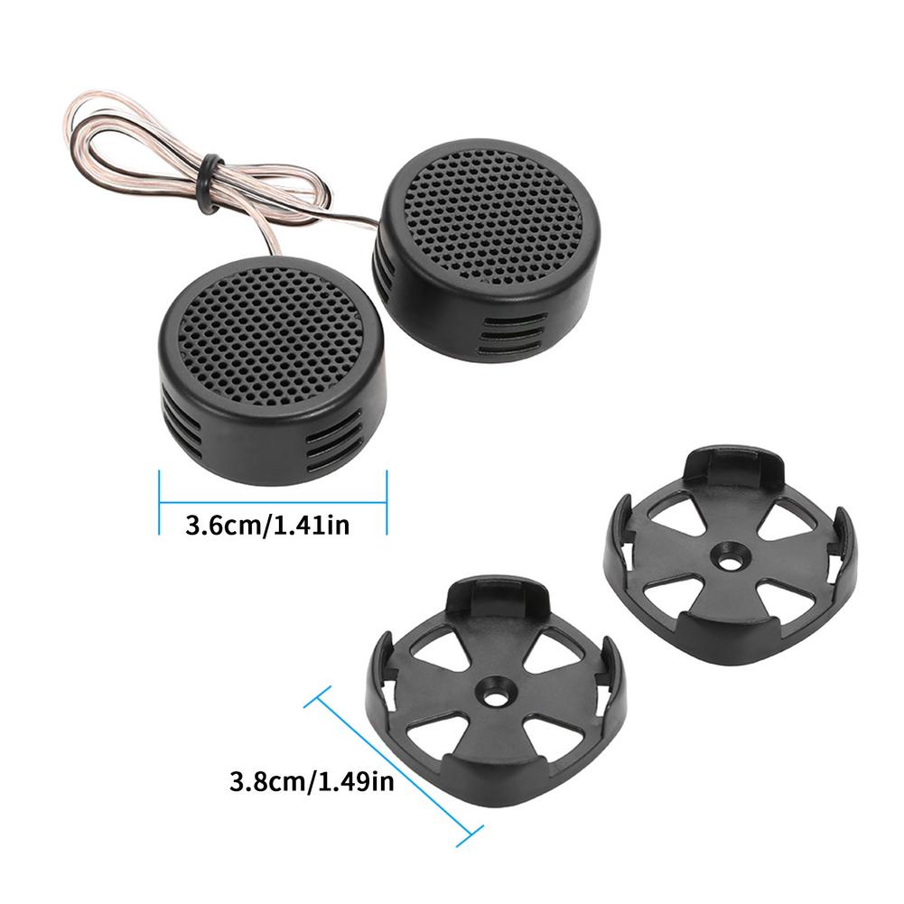 2 STÜCKE Ultra-High-Power-Hochfrequenz-Hochtöner-Lautsprecher mit runder Horn-Auto-Stereo-Hochtöner-Kuppel-Automobillautsprecher