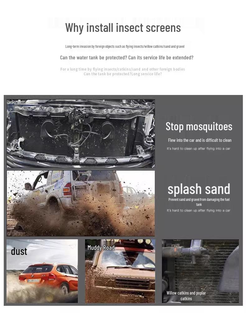 Toyota BZ5 BZ4X Insect & Pollen Screen, Radiator Grille Protection, Dustproof Modification