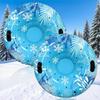 1Pc Inflatable Ski Ring Thicken Pvc Winter Snow Tube with Handle Durable Snow Sled Board Adult Children's Outdoor Skiing Ring