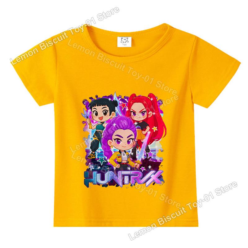 

KPop Demon Hunting Series Boys Girls T-shirt Hot Movies Print Kids Clothes Summer Short Sleeve Base Top Trend Birthday Gift 150