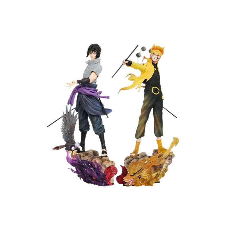 Anime Naruto Peripheral, Resonance Naruto Figure, Resonance Sasuke, Oversized Statue, Model Toy Ornament