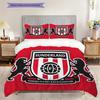 Literie avec l'évolution de l'emblème du Sunderland Football Club (1 housse de couette + 2 taies d'oreiller, sans garniture.) Ensemble de literie plat 2D Doux et confortable