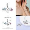 Copper Heart Charms Fits Original Bracelet Heart Pattern Mom & Angel Baby Zircon Charms For Women Gifts