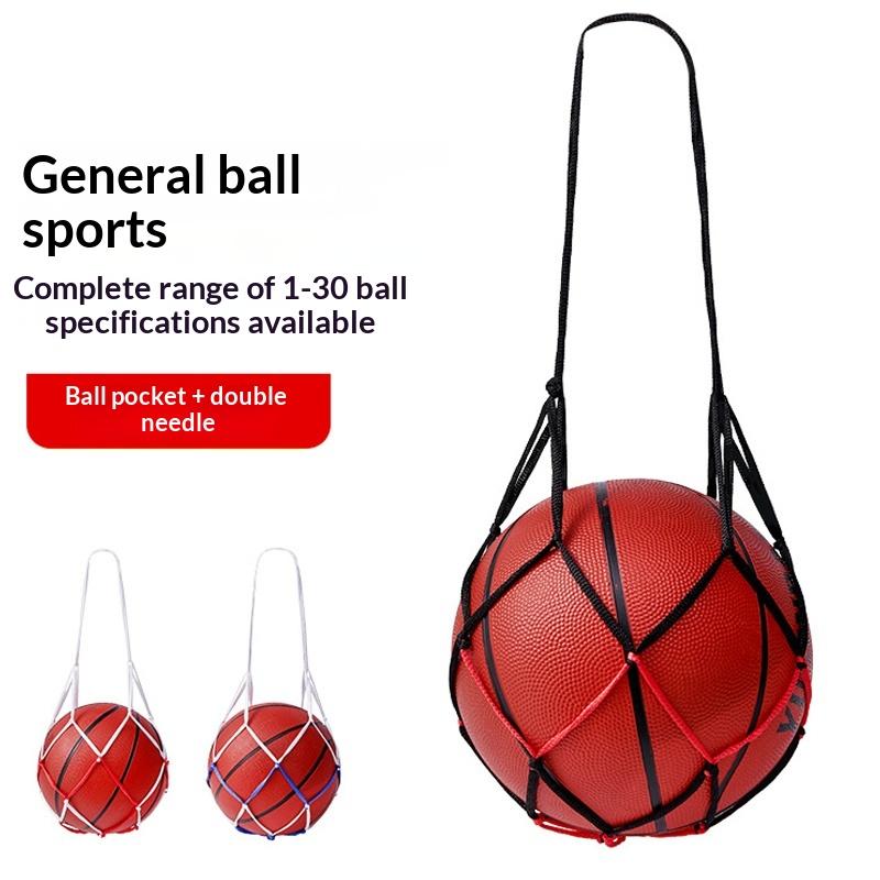 Training Basketball Net Bag Thick Nylon Durable Football Storage Mesh Portable Equipment Holder for Sports Activities