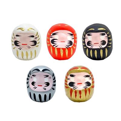Shigeta, hergestellt in einem Set aus 5 Daruma-Puppen. Ideal, um Glück und Familie zu fördern und für Erfolg zu beten. Hergestellt in Takasaki, Japan. 4,5 cm.