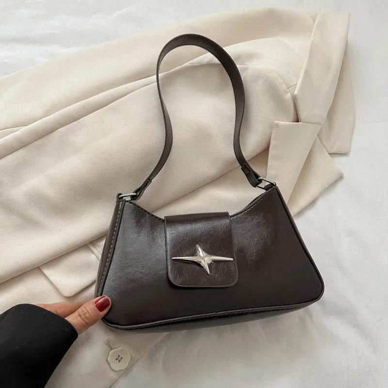Girls' Baguette Shoulder Bag Versatile Premium Support Luxury Brand Warm Armpit for  New Texture
