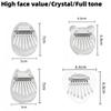 Miwayer 8 Keys Mini Kalimba Rainbow Transparent Heart Crystal Kalimba Acrylic Thumb Piano Acoustic Finger Piano Music Instrument