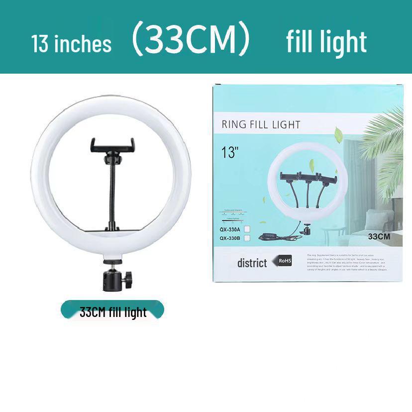 8-Inch Desktop Ring Light with 10-Inch Mobile Phone Holder for Live Streaming and Beauty Photography