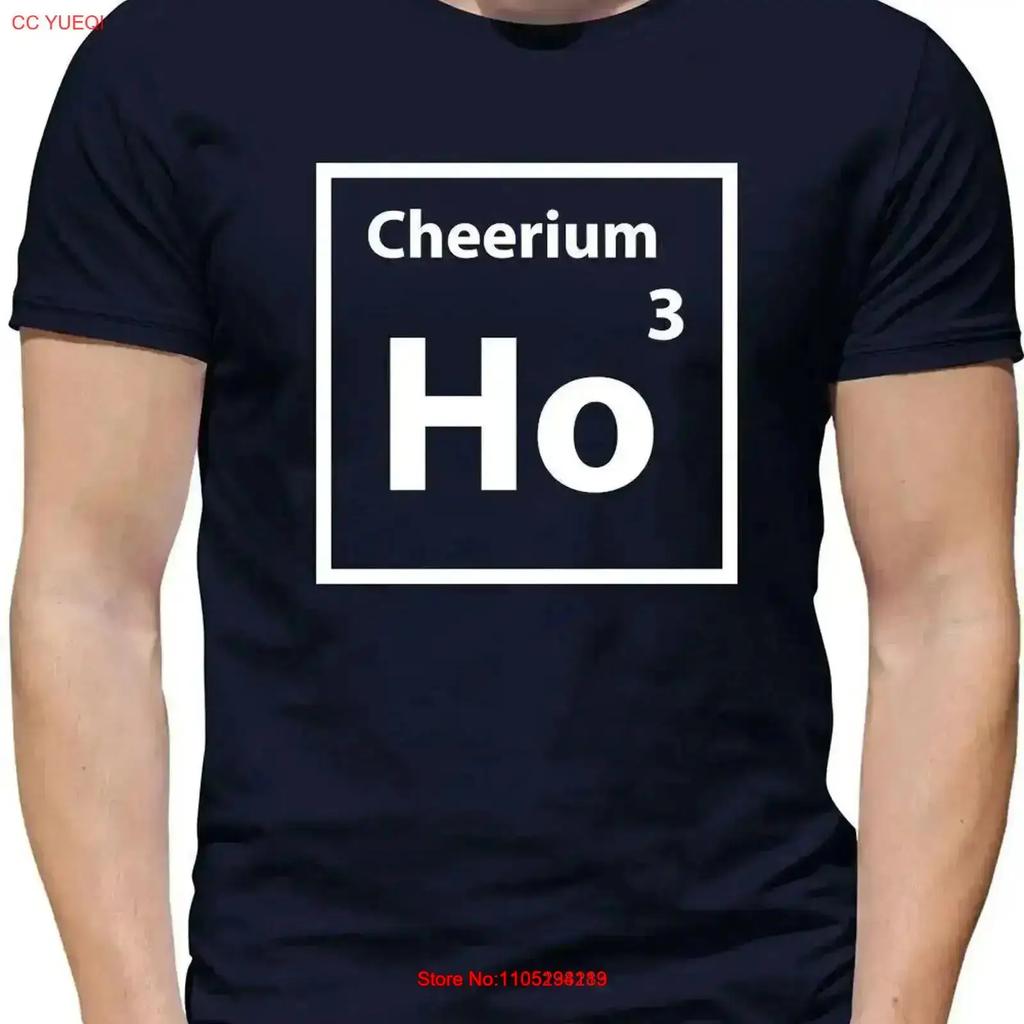 Ho Cheerium Mens T Shirt Santa Xmas Christmas Funny Hohoho vintage Washed designer clothes Top For Everyday Wear homme Casual