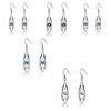 Unique Water Drop Alloy Earrings With Waterstone Embellishments For Women
