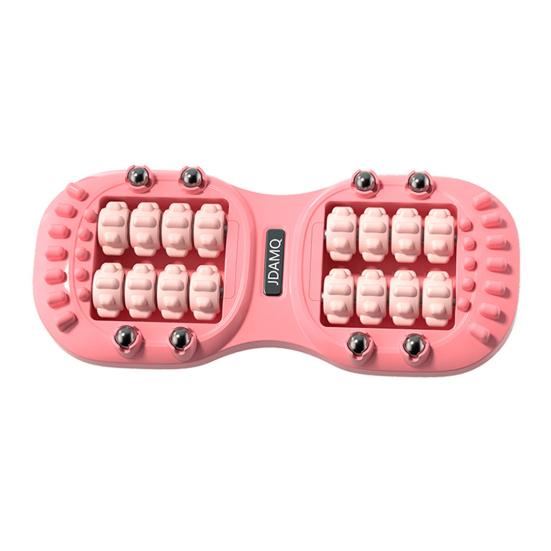 

Массажный ролик для ног Акупрессура Рефлексология Инструмент для облегчения подошвенного фасциита Улучшенное кровообращение Портативный инструмент для восстановления мышц для дома и офиса розовый