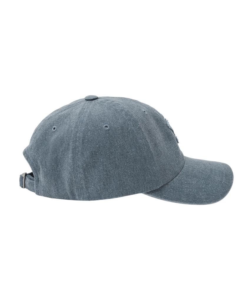 YALE Y Logo Pigment Washed Ball Cap_Blue Gray