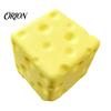 Hand Held Stress Reliever Mini Cheese Cube Squeeze Toy, Anxiety Relief Block Sensory Classroom Fidgets Toy Slow Rebound Fake Pinch for Focus