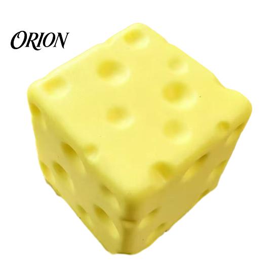 Hand Held Stress Reliever Mini Cheese Cube Squeeze Toy, Anxiety Relief Block Sensory Classroom Fidgets Toy Slow Rebound Fake Pinch for Focus