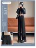 Autumn 2026 Women's High Waist Slim Fit Wide Leg Casual Pants - Floor Length