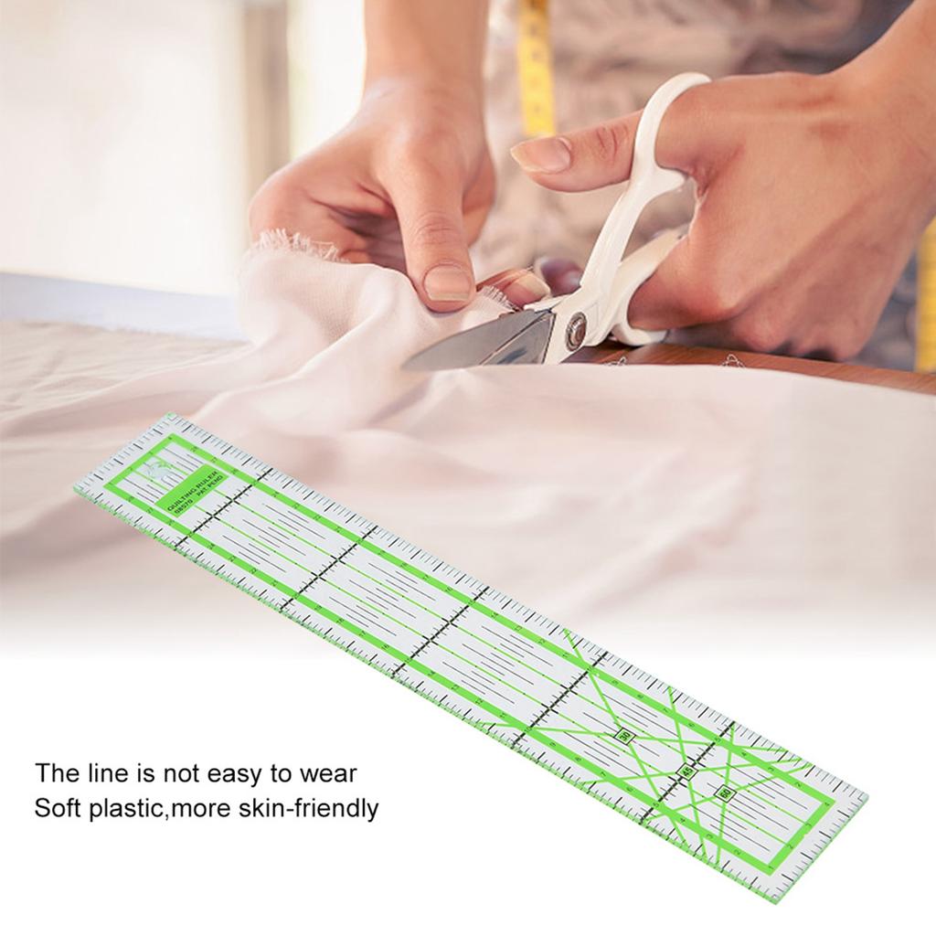 5*30cm High Transparent Tailor Dressmaker Quilting Tool DIY Sewing Ruler