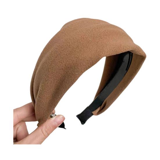 

Wide-brimmed Headband Thickened Sponge Filling Soft Knitted Fabric Hair Hoop Autumn Winter Versatile Hair
