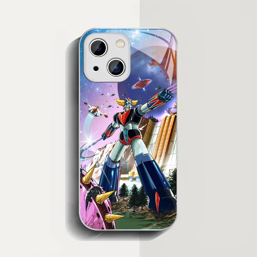 

UFO R-Robot G-Goldorak For IPhone 14 13 12 Mini 11 Pro XS Max X XR 14 Plus Tempered Glass Cover iphone 11