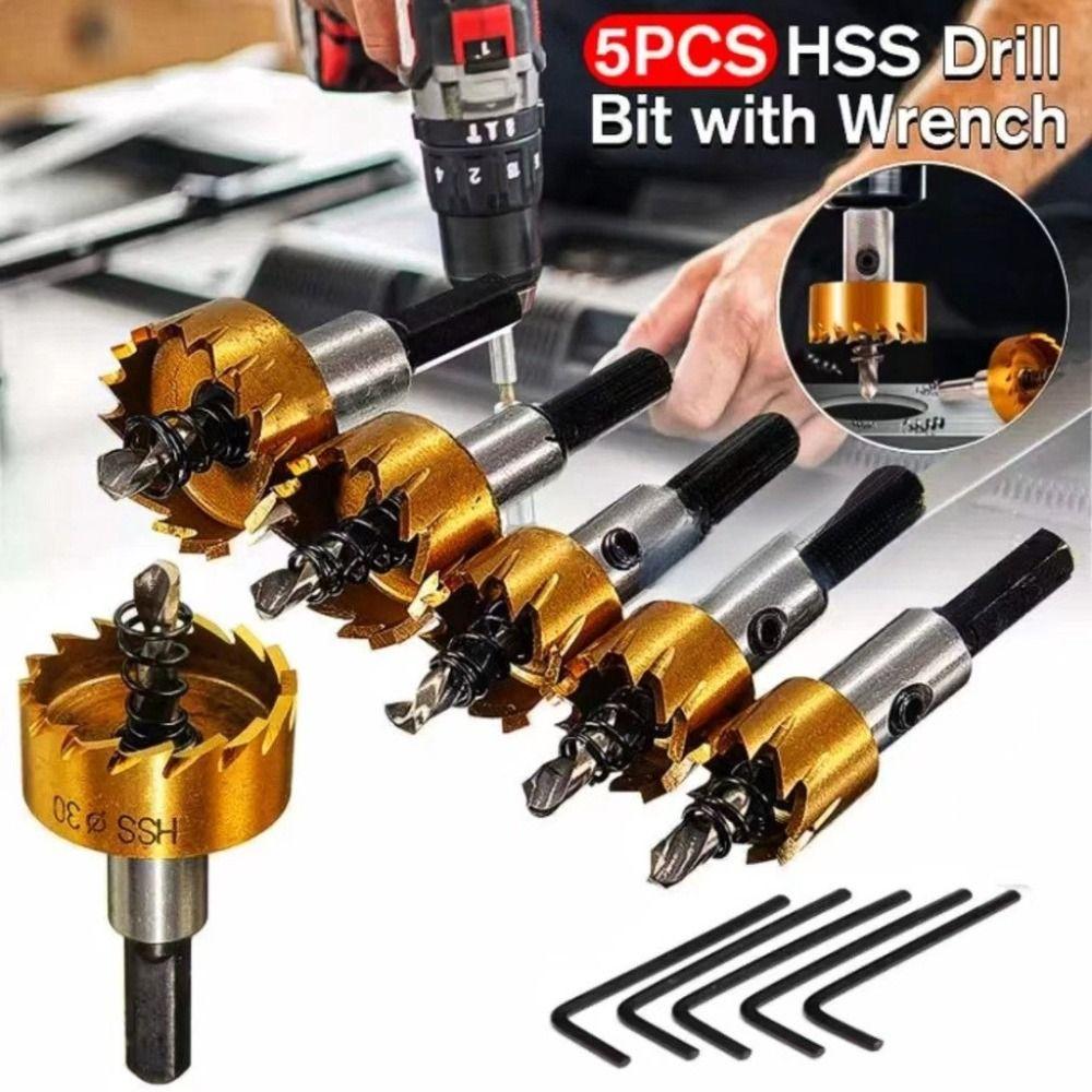 Heavy Duty Hole Opener Drill Bits Wear-resistant Drill Bit Set Hole Opener Cutter  Stainless Steel