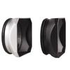 Camera Vintage Style Square Lens Hood Shade Metal Interface Mask Silver Black Light Shield Cover 37 39 40.5 43 46 49 52 55 58mm