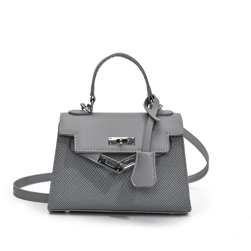 

Корейский Стиль Шик Ретро Женская Маленькая Ручная Сумка Через Плечо 2025 синий