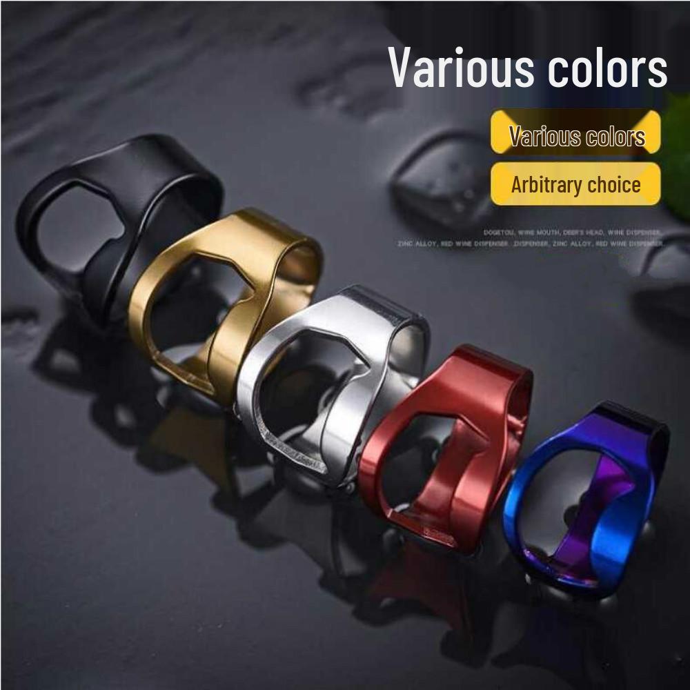 Stainless Steel Hexagonal Thumb Ring Bottle Opener for Men & Women