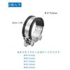 Muffler Clamp, Muffler Band, 2-Pack, Exhaust Hose Band, Silencer Band, 304 Stainless Steel Clamp,