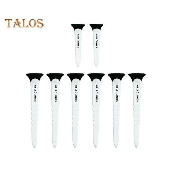 

8 шт. в упаковке, регулируемые по высоте, пластиковые клюшки для гольфа, уменьшают трение и боковое вращение, аксессуары для гольфа черный белый