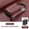 Leather Car Key Case Cover Shell Fob For Vw Volkseagen Passat B8 Magotan For Skoda Superb A7 Kodiaq Seat Protected Keychain Bag