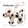 Multi Purpose Spotted Dog PU Keychain Accessory For Cars And Bags Featuring Sturdy Alloy Clip Keychain Pendant