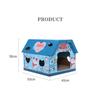 Cat Cardboard Box House Cat Nest Cat Scratch Board Integrated Vertical Box Large Cute Corrugated Paper Claw Grinding Supplies Ca