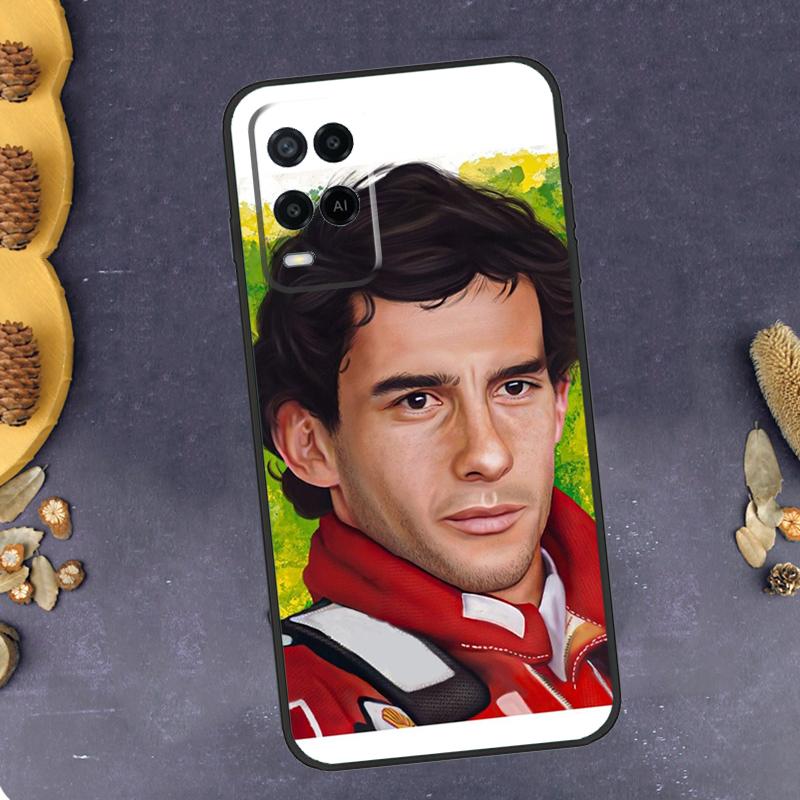 Racing Ayrton Senna For OPPO A57s A53 A31 A5 A9 A15 A16 A17 A77 A76 A96 A52 A72 A91 A93 A54 A74 A94 Phone Case